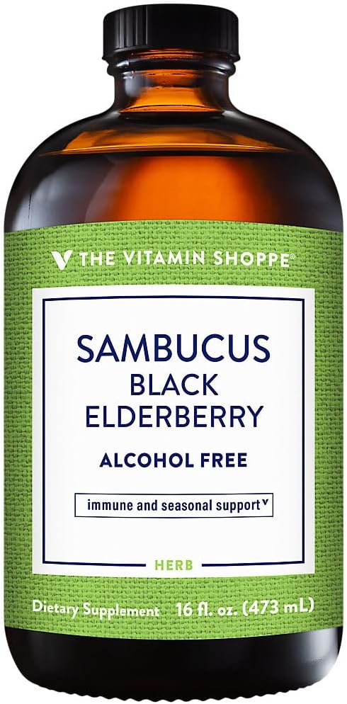 ויטמין Shoppe Sambucus Black Elderberry Extractid Ounces נוזל