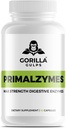 גורילה גולפס - Primalzymes - Max Strength Digestive Enzymes, 60 Veggie קפסולות