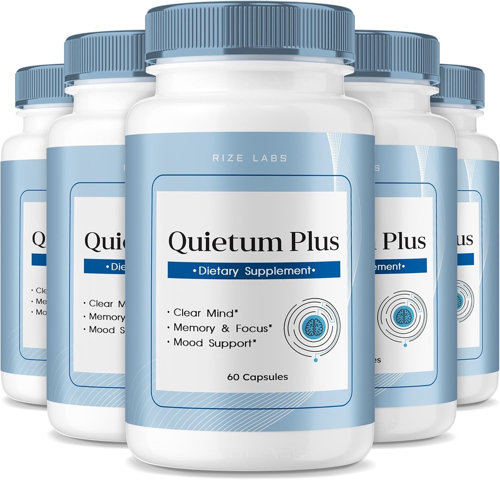 מעבדות rize - Quietum Plus Tinnitus הקלה קפסולות תוספי, Advanced Formula להפחית את טבעת האוזן, גלולות לתמיכה בתפקוד השמיעה (300 קפסולות)