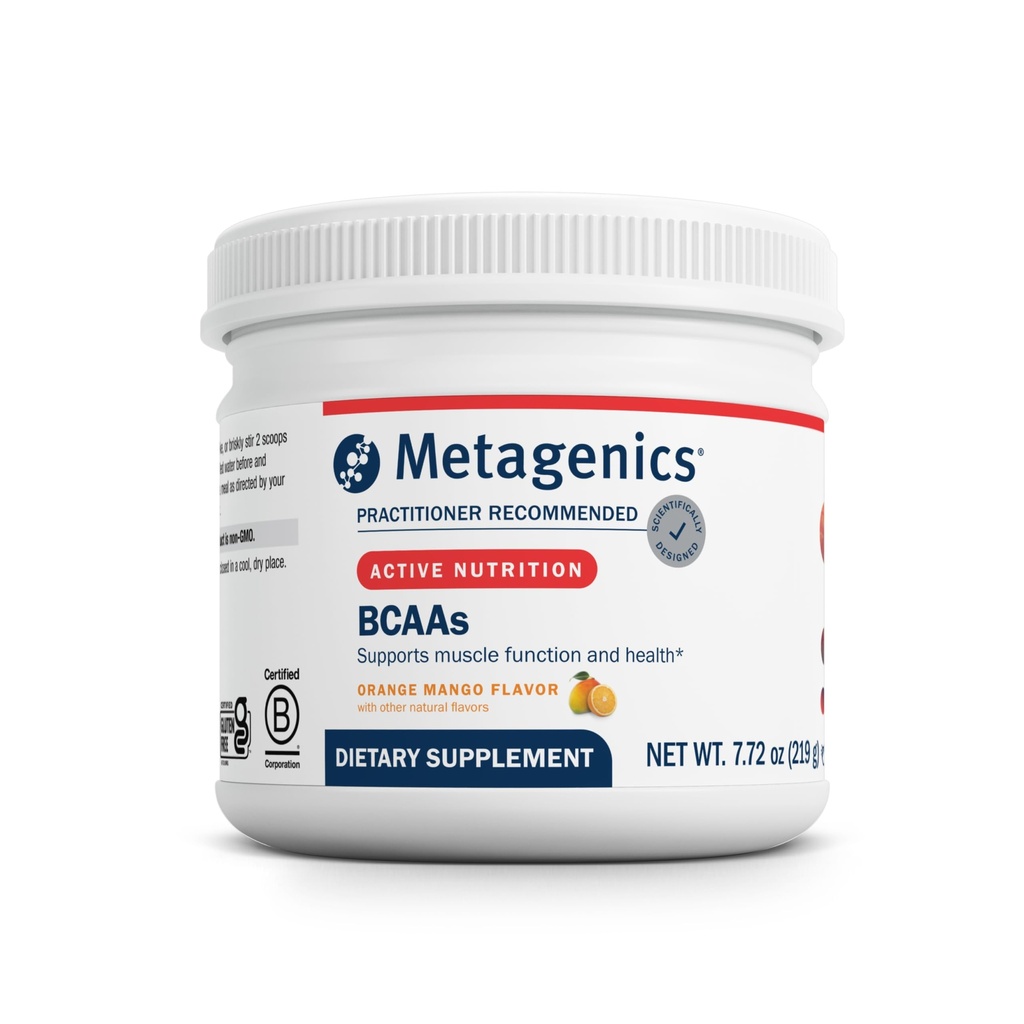 אבקת BCAAs BCAAs - אורנג מנגו פלמור - 2:1 Ratio של Leucine, Isoleucine ו Valine - תמיכה שריר התאוששות, אנדורנס וביצועים * - non-GMO, Gluten-Free, Vegetarian - 30 משרתים