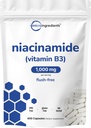 ויטמין B3 Niacinamide 500 מ"ג פר קפסולה, 400 קפסולות | 1000 מ"ג פלוש חינם Niacin Per משרת, Essential B ויטמין: Skin Care Health & Energy Support