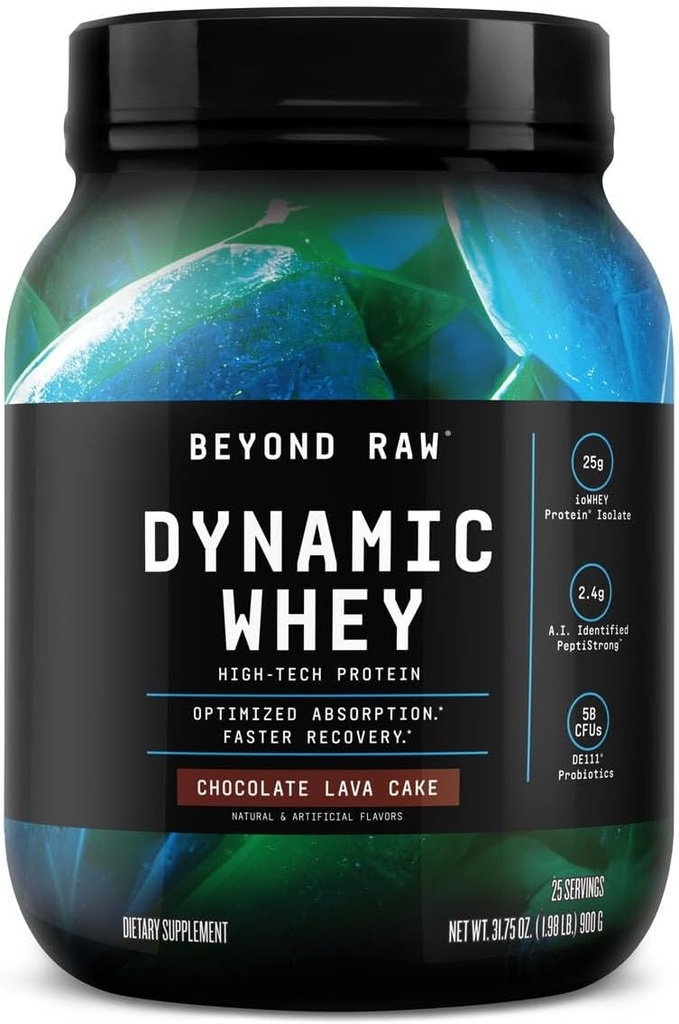 Beyond Raw Dynamic Whey High-Tech חלבונים - עוגת שוקולד (Lave Cake)