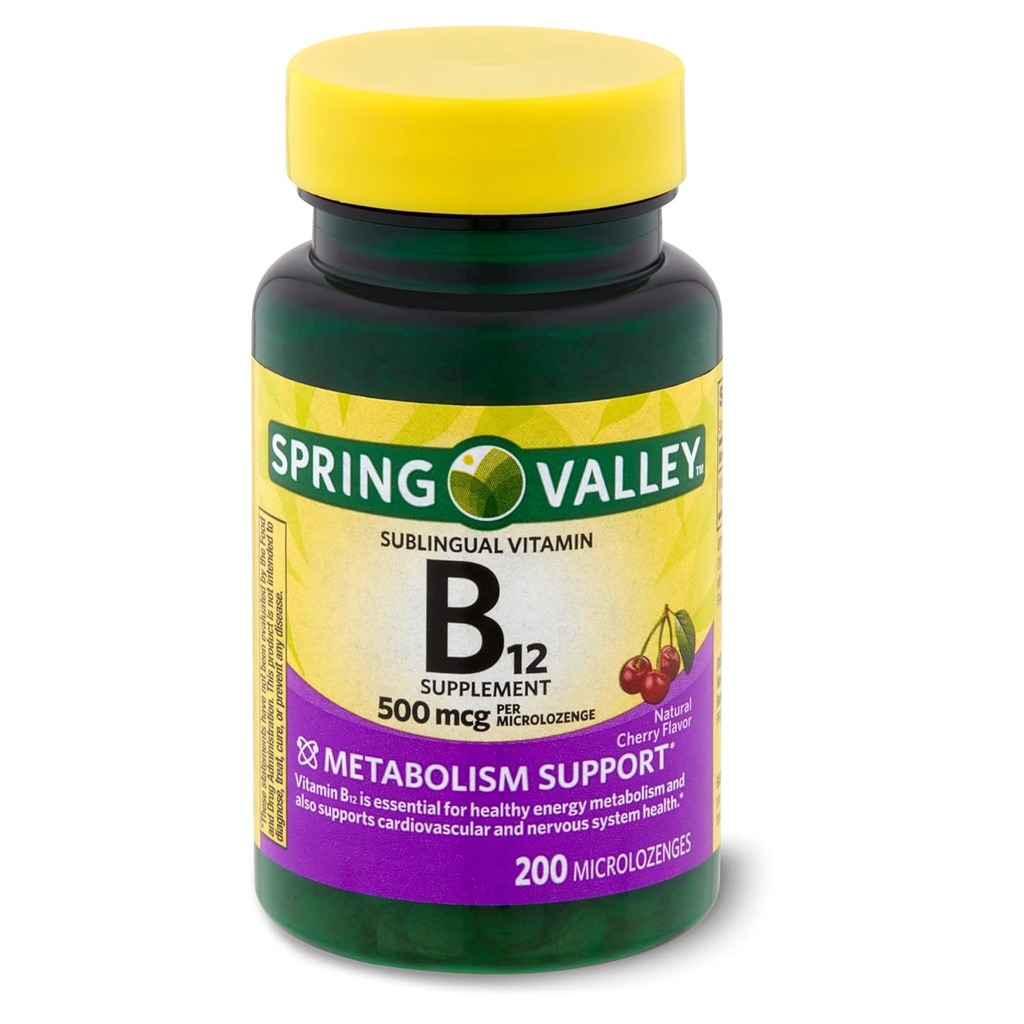 עמק האביב: dots ויטמין B-12, 500 mcg (200 Cherry Microlozenges)