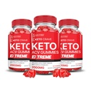 Justified Laboratories (3 Pack Keto Crave Keto ACV Gummies Extreme 2000MG Keto Crave Keto חניכיים מתקדמות פורמולה Apple Cider Vinegar עם אבקת מיץ Pomegranate B12 טבעוני non GMO 180mys