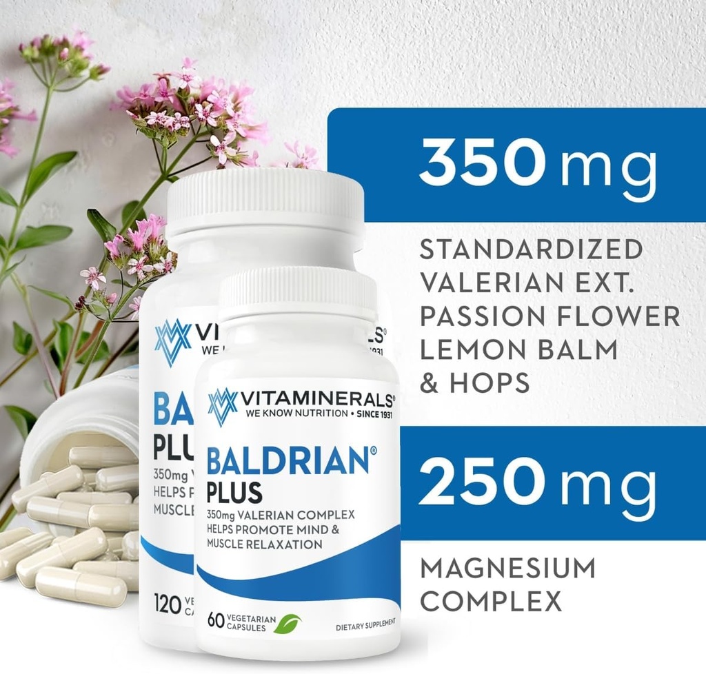 ויטמינים 33+ Baldrian® Plus Naturallaxing Support Standardized Valan Extracted