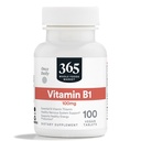 365 על ידי Whole Foods Market, ויטמין B1 100 מ"ג, טבעוני, 100 טבליות