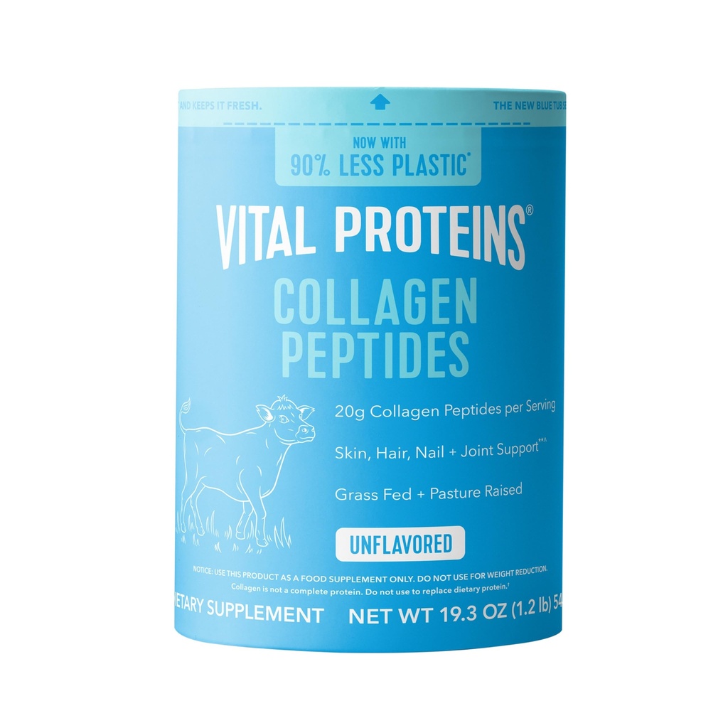 חלבונים Vital Collagen Peptides אבקת - Grass Fed Collagen Peptides עבור שיער, ריח, עור, עצם ובריאות משותפת, Unflavored, 27 משרתים