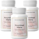 Nourished Mama Prenatal Multi ויטמין - טבעוני Multivitamin for Previewion, הריון, Postpartum ותמיכה הנקה - Iron-Free with Methylated Folate & High Dose Choline - 270 קפסולות