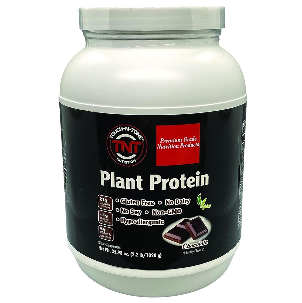 ToUGH-N-tonE Premium Plant חלבונים טעימים Shake, אפונה, Cranberry, צ'ילה, Sacha inchi, אומגה 3 EFAs, טבעוני וצמחוני ללא חלב שום חיטה שום לא Gluten no Soy
