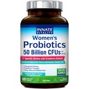 Innate Vitality Probiotics for Women, 50 מיליארד CFUs, 17 פרובנס סטרינס, 60 Veggie Caps, פורמולה עם Prebiotics and Cranberry Extract, non-GMO, תומך Vaginal, Digestive ו Immune Health Health Health