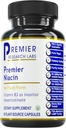 חברת המחקר Premier Labs Niacin - Flush Free Niacin עם Inositol Hexanicotinate, Niacin No Flush, B3 Niacinamide תוסף ויטמין לתמיכה דם Circulation - 60 קפסולות צמחוניות
