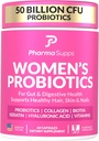 Probiotics של נשים מתקדמות לבריאות Gut עם שיער, עור, וציפורני ויטמינים תמיכה - 50 מיליארד CFU W / קוללגן, ביוטין וקריטין - פרוביוטיקה עבור בריאות העיכול ו- Bloating הקלה.