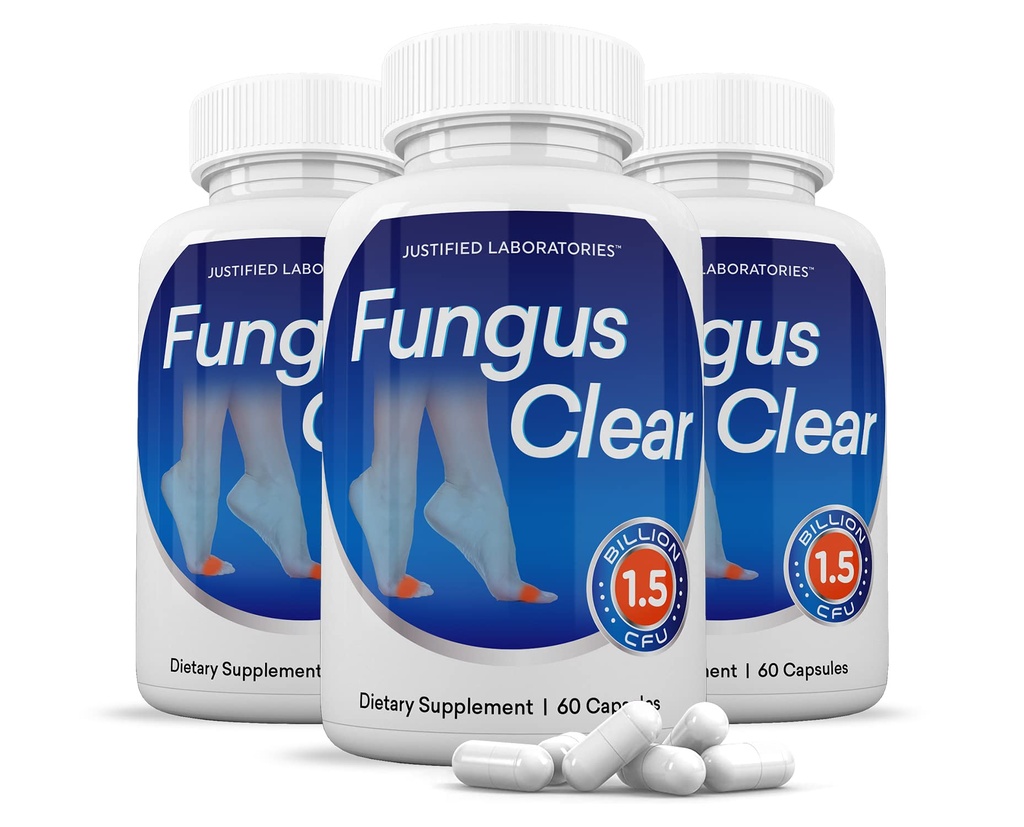 מעבדות צודקות (3 Pack) Fungus Clear 1.5 מיליארד CFU Probiotic Pills 180 קפסולות