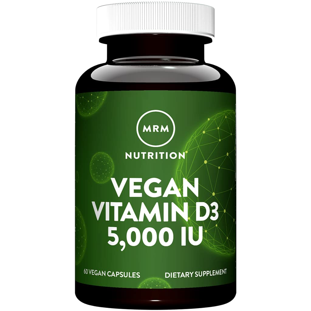 MRM תזונה ויטמין D35,000 IU - עבור נשים וגברים - High Potency Pure Cholecalciferol מ Lichen, טבעוני Calcium Absorption תמיכה בריאות העצם & Immune - non-GMO & Gluten-Free - 60 משרתות חינם - 60 לשרתים
