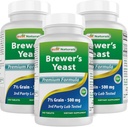 Best Naturals, Brewers Yeast, 7-1/2 Grains עם ויטמין B1, ויטמין B2, 1000 מ"ג 240 טבליות (240 Count (Pack of 3)