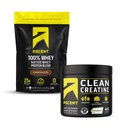 100% אבקת חלבון Whey, שוקולד 2 lb & Creatine Monohydrate אבקה, Unflavored 45 משרתים