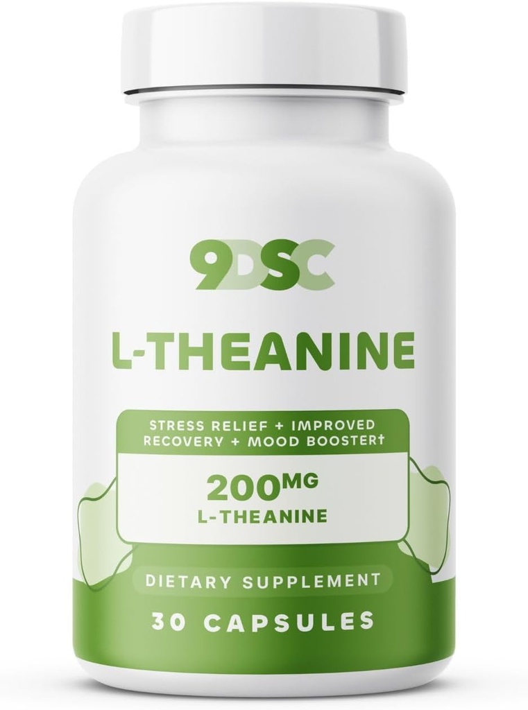 9DSC L-theanine תוסף 200 מ"ג - 30 קפסולות