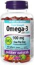 Webber Naturals Triple Power אומגה 3 עם CoQ10 נכנס 900 מ"ג אומגה 3 (EPA) / 100 מ"ג CoQ10, 80caps