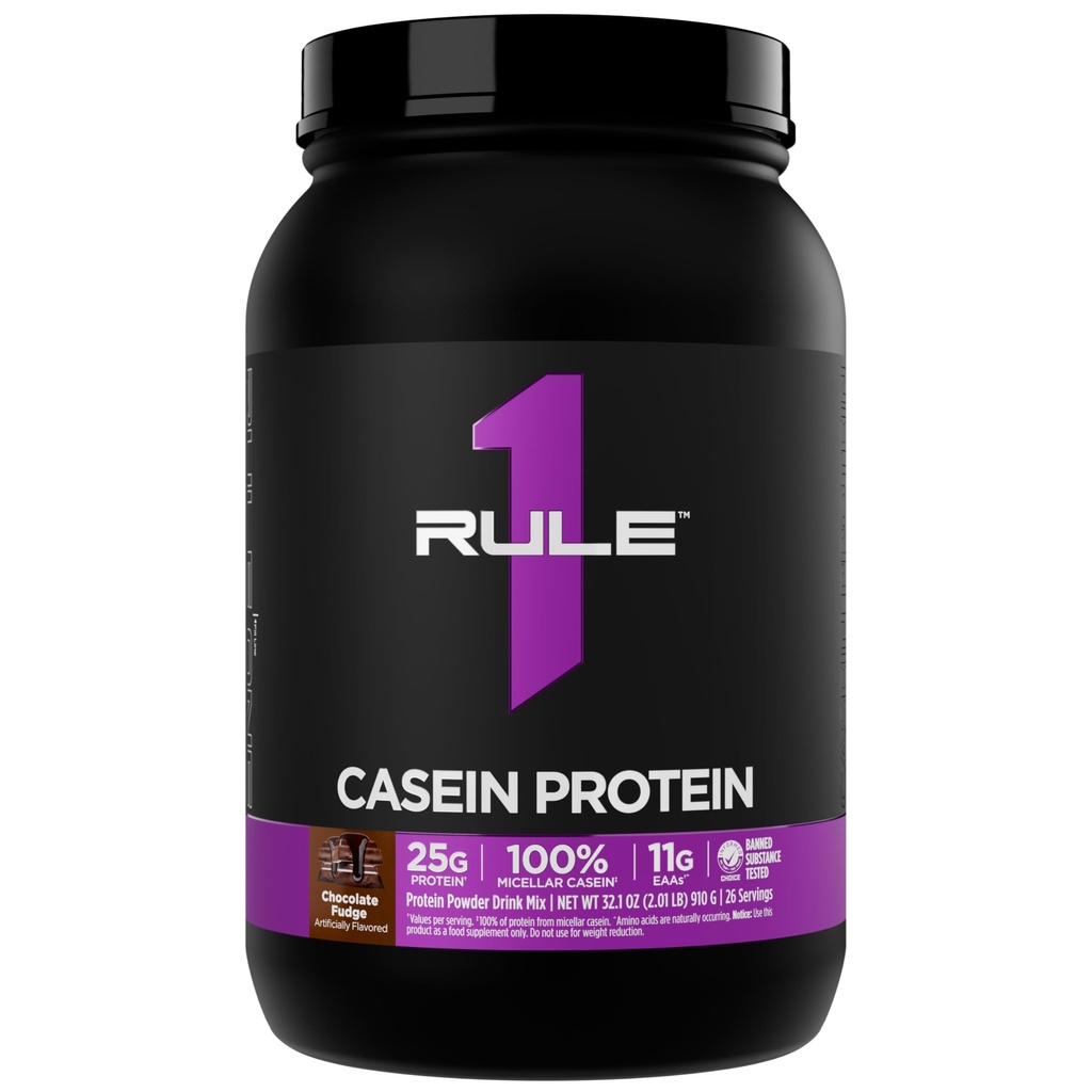כלל 1 Casein חלבון - 25g חלבון ו 11g EAAs Per משרת מ Slow-Release Micellar Casein עבור Overnight Recovery ו- Sustained Delivery Between Meals (2 פאונד)