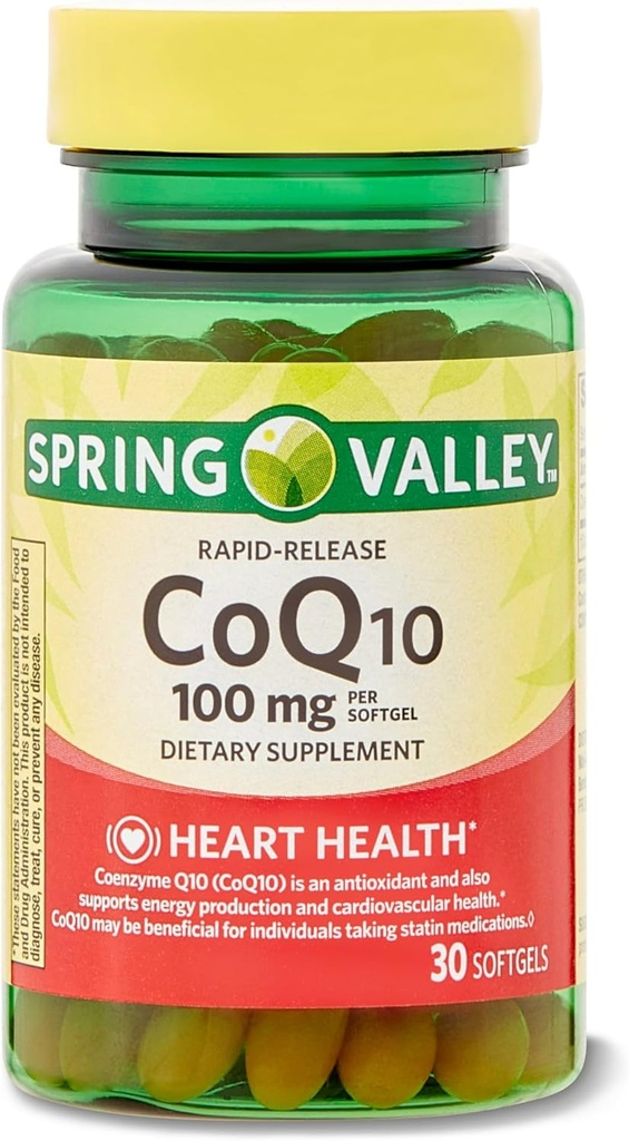 Quick-Release CoQ10 Dietary Supplement, 100 מ"ג, 30 Count