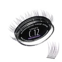 Lashify Curl 12mm Gossamer Eyelashs Refill in Ombre Purple, Easy DIY כוזב Lashes עבור מראה טבעי