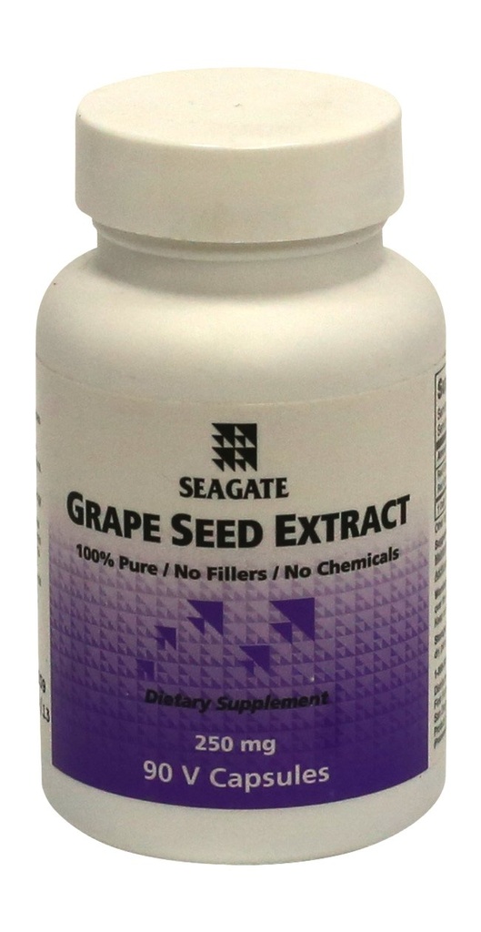 Seagate מוצרים Grape Seed Extracted תוספי 250 מ"ג, 90 Veg כמוסות