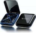 Small Pill Box, Travel Pill Case – Acedada Portable Daily Pill Container, Pill Holder for Purse, Waterהוכחה קומפקטית תרופות קומפקטית קומפקטית קומפקטית קלאב, Black Case, Black Vitine Case
