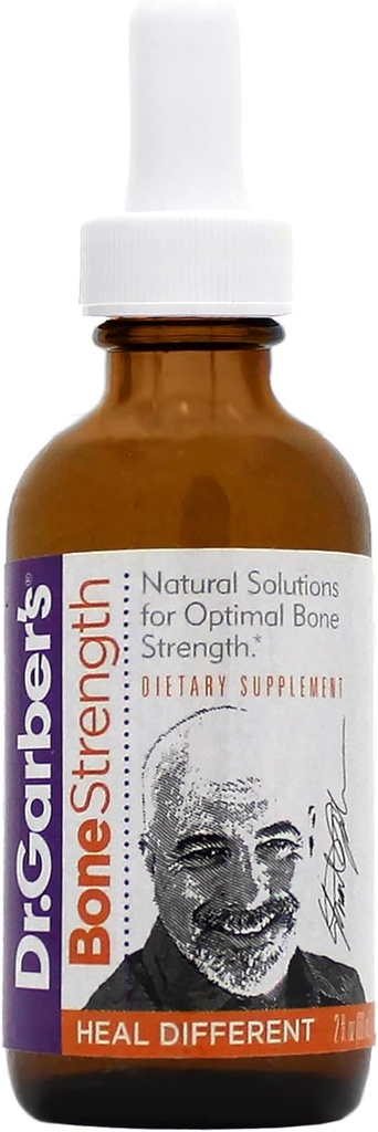 ד"ר Garber's Natural Solutions Bone מחזק את התוסף להורדת-Gemmotherapy נוזלי; שיפור חוזק העצם והכחשה, שחזור ושמירה על בריאות העצם & שיפור של Calcium & ויטמין D-60 מ"ל