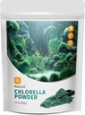 אבקת Chlorella טבעית עם 12 oz - אבקת Chlorophyll, תומכת מערכת החיסון ותפקוד Liver, לשמור על נוער, טבעוני, עשיר בחלבון טבעוני ווויטמינים.