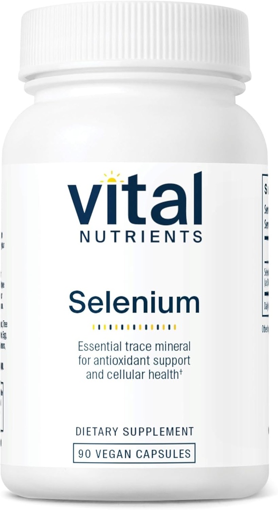 חומרים מזינים רעילים - Selenium - תמיכה אנטי-חמצן עוצמתית - 90 קפסולות צמחוניות לבקבוק - 200 mcgg