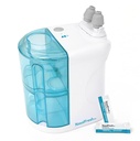 נאס"אLFRESH MD - מערכת השקיה כפולה של Nsal Nasal Rinse ו Wash - Sinus Decongestant Relief System w/ 30 Saline Packets - Rechargeable - 1 סט של Nose Pillows - Snoring Remedy Remedy