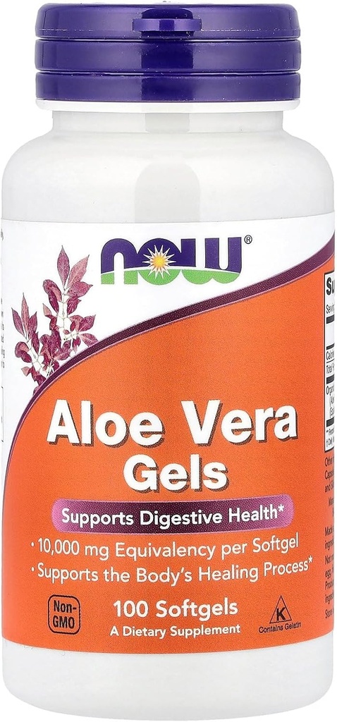 Now Foods Aloe Vera 10, 000 גל 100 Sgels