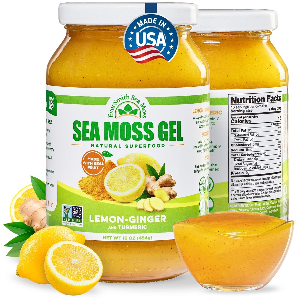 Wild Built Irish Sea Mos Gel | Made in USA | Rich in Vietnams & מינרלים | Sea Mosss Gel Raw