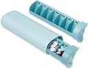 גלולת גלולת גלולות 2 פעמים ביום, AM PM Pill Box 7 יום, שבוע נסיעות המכילות גלולות, מקרה גלולה יפה עבור ויטמין, תרופות, ויטמינים, שמן דגים ותוספים (כחול)
