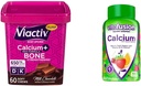 Viactiv Calcium Chews 60 Count & vitafusion Calcium ויטמינים 100 Count - תוספי Calcium עבור העצם & שיניים תמיכה תמיכה