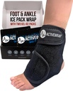 ActiveWrap Foot & Ankle Ice Pack Wrap for Heel, Arch, ו Ankle Discomfort, Swelling, Soreness ו-Hide Recovery - Reusable Hot & Cold Wrap with conpression