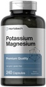 Horbäach Potassium Magnesium תוסף: 240 קפסולות | איכות פרימיום | Non-GMO & Gluten Free