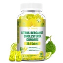 סוכר חינם Citrus Bergamot Gummies for Healthy Cholesterol - כל התוספים הטבעיים 25:1 לחלץ מ תוספת ברגמוט איטלקית לתמיכה גבוהה כולסטרול תמיכה בריאה נגד גידול סוכר ללא סוכר