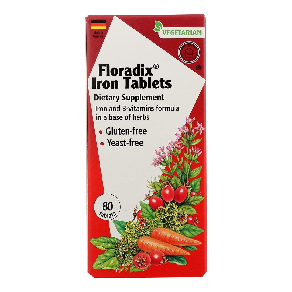 FLORA Iron Flodix, 80 CT