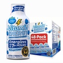 ויטמין אנרגיה Immune + תוספת כוח אנרגיה לירות פטל כחול 48 Pack, 260 מ"ג טבעי Caffeine, B-Vitamins, Citicoline, תה ירוק, Immunity & Focus תמיכה, Zero Sugar, Gluten-Free 1.83 floz