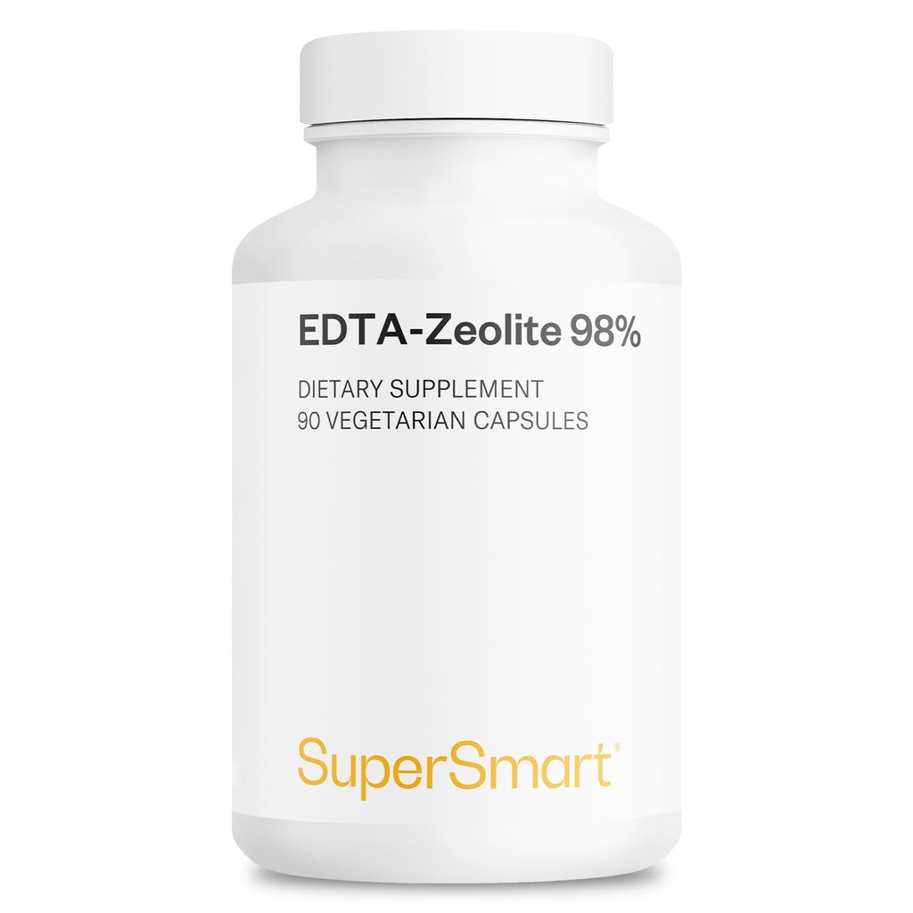 SuperSmart - EDTA Zeolite 98% (מתקדמים פורמולה) - עם Milk Thistle & Parsley - High Potency Supplement