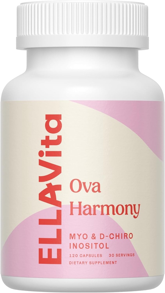 OVA Harmon - Myo & D Chiro Inositol קפסולת - 40:1 Ratio - Ovarian Function Support - Hormonal Balance - 120 תוספי מזון Inositol