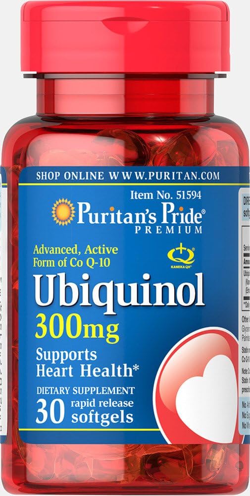 גאווה של Puritan Ubiquinol 300 מ"ג Softgels, 30 Count