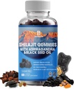 חניכיים Shilajit, Shilajit, Resin, עם 85+ Trace מינרלים, Fulvic Acid, Phytonutrients, ויטמין C, D, B12, Ashwagandha, Chaga Mushroom, Turmeric, עבור אנרגיה, תמיכה החיסון