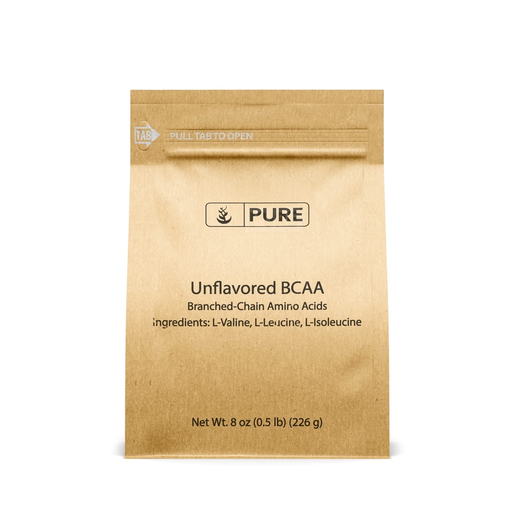 Pure Original Ingredients Unflavored Instantized BCAA (8oz) אבקה, Chained Amino Acids, תוספת