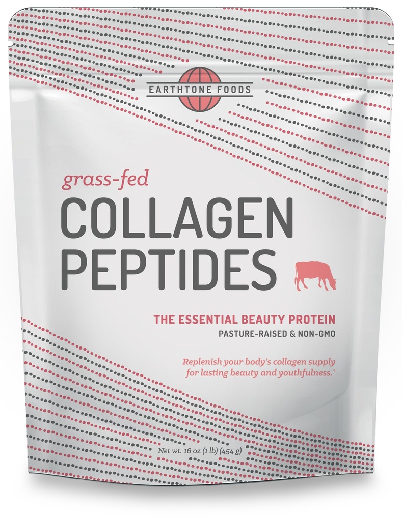 EARTHTONE Collagen Peptides אבקת | Paleo-Friendly hydrolyzed Grass-Fed non-GMO חלבון, 16 oz