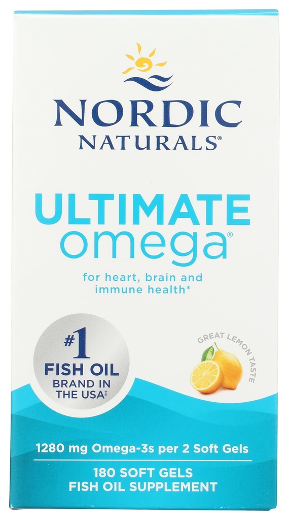 Nordic Naturals Ultimate אומגה 1280 Mg, 180 Ct