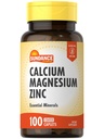 Sundance Calcium Magnesium Zinc | 100 Caplets | Essential מינרלים תוסף | Vegetarian, non-GMO ו- Gluten Free Formula