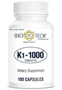 K1-1000 (Vitamin K1) 100 קפסולות - 3 Pack - Bio-Tech Pharmacal Pharmacal