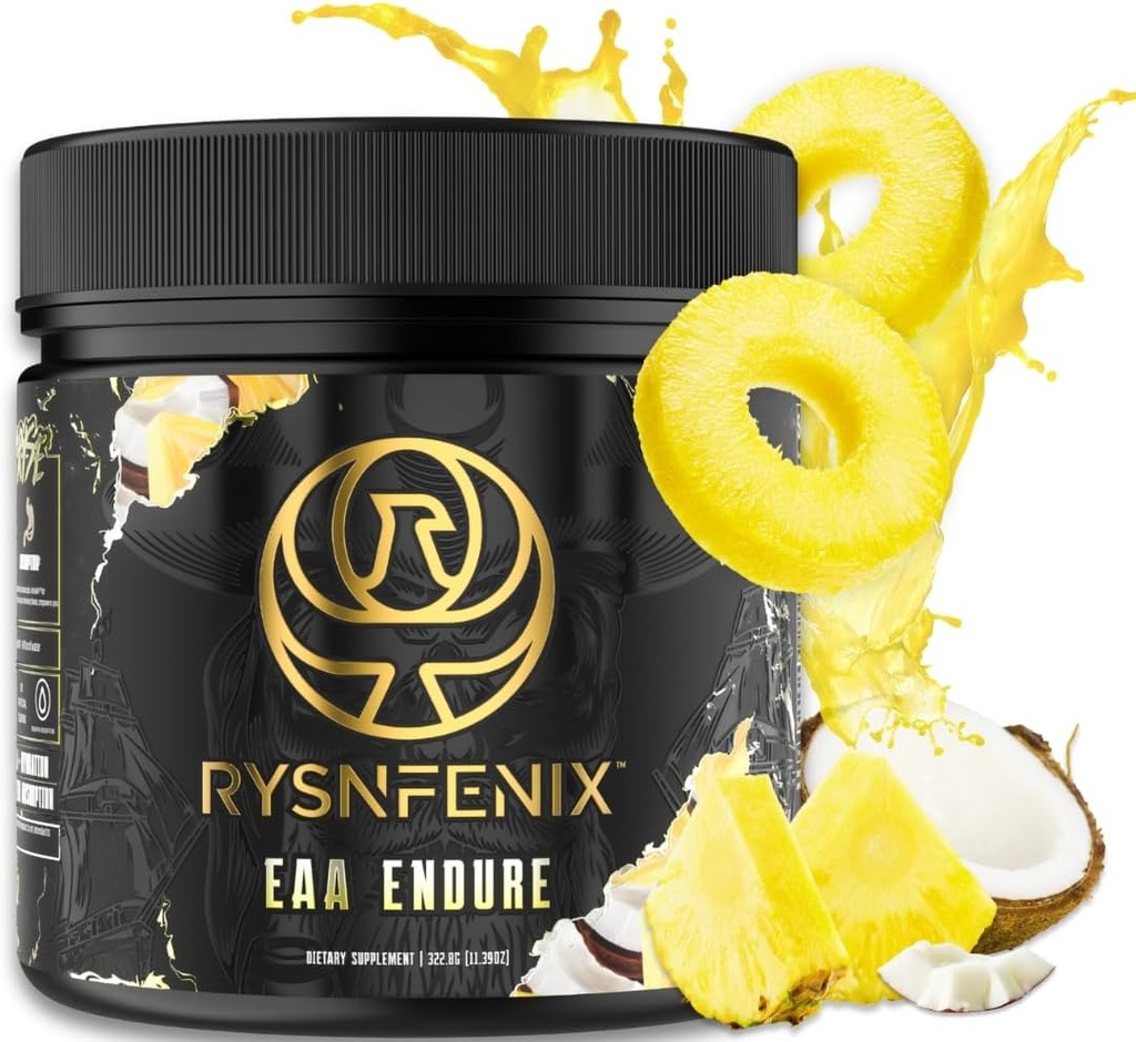 EAA Endure - 11g EAA + BCAA עם Astragin & Black Pepper לחלץ עבור הגדלת Amino Acid Absorption & Aquamin אלקטרוליטים עבור הידרה | 25 משרתים (Pina Colada)